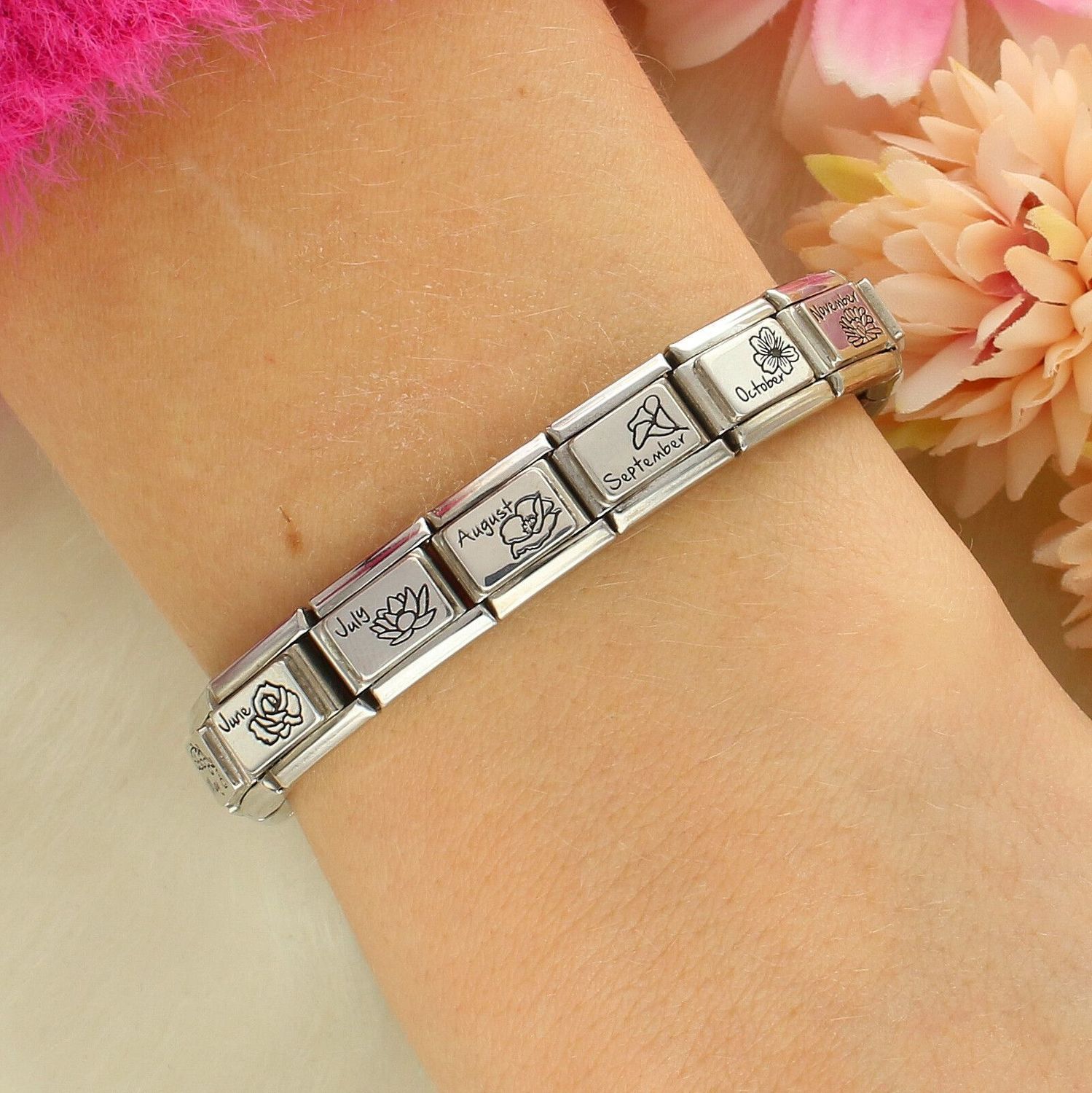 Nomination Link 925 Silver 'Czerwiec Róża' 330112 18 ✓oryginalna biżuteria Nomination ✓ prezent dla przyjaciółki✓ prezent na urodziny✓ prezent dla przyjaciółki✓ Biżuteria Nomination ✓Wymarzony prezent.jpg